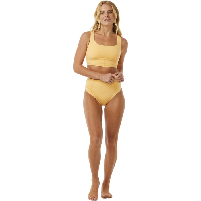 2024 Rip Curl Frauen Mirage Ultimate Scoop Neck Crop Bikini Top 0B3WSW - Orange